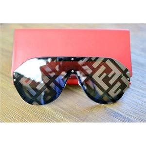 Fendi shield monogram sunglasses